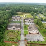 village square barnesville ga aerial photo 2